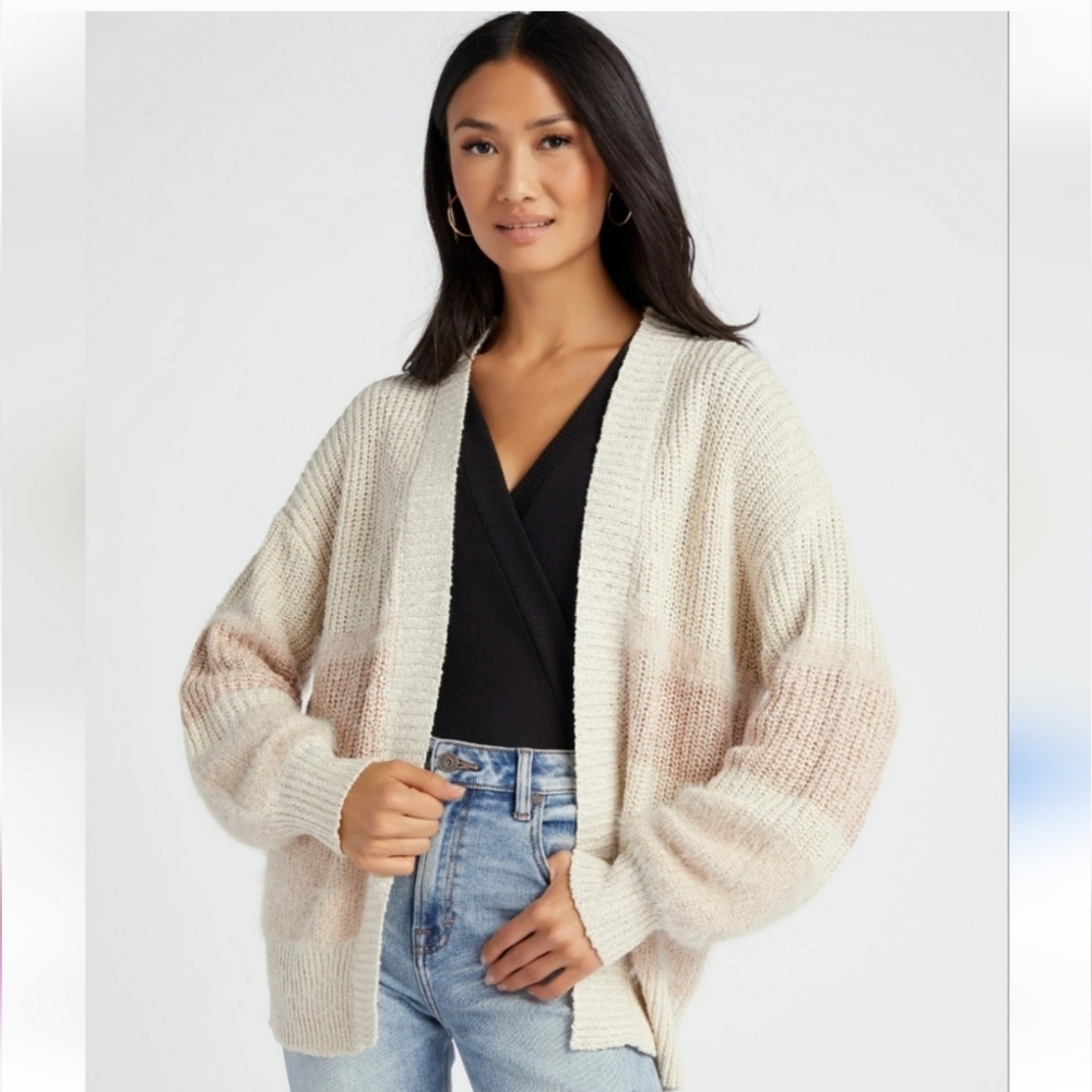 Skies are blue open cardigan